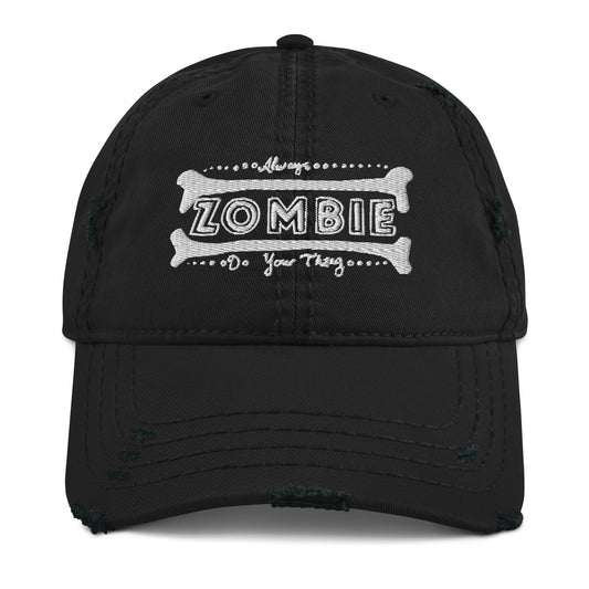 Distressed baseball hat - ZOMBIE