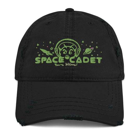Distressed baseball hat- SPACE CADET